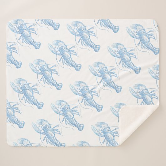 Blauer Hummer Sherpadecke (Vorderseite (Horizontal))