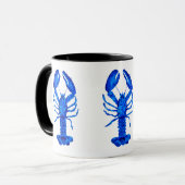 Blauer Hummer Tasse (Vorderseite Links)