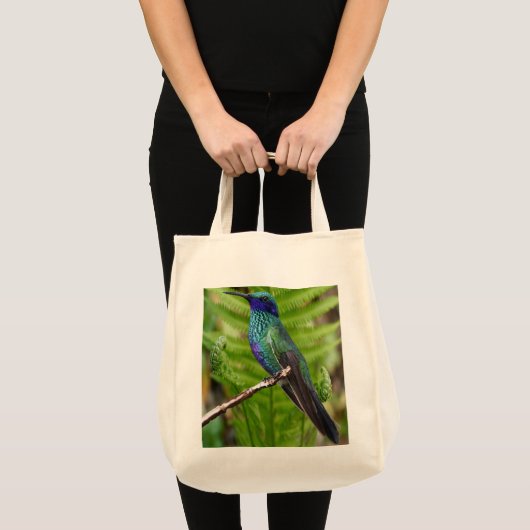 Blauer Hummingbird Tragetasche (Vorderseite (Produkt))