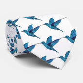 Blauer Hummingo Krawatte (Gerollt)