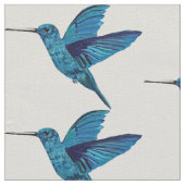 Blauer Hummingo Stoff (Nahaufnahme)