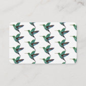 Blauer Hummingo Visitenkarte (Rückseite)