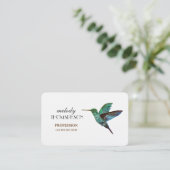 Blauer Hummingo Visitenkarte (Stehend Vorderseite)