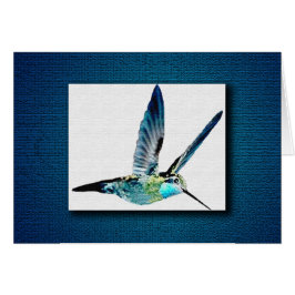 Blauer Hummingvogel