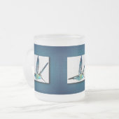 Blauer Hummingvogel Mattglastasse (Vorderseite Links)