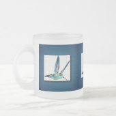 Blauer Hummingvogel Mattglastasse (Links)