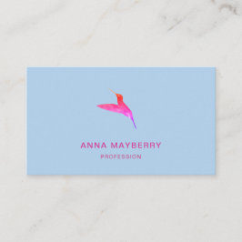 Blauer Hummingvogel Visitenkarte