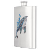 Blauer Humpback Whale Flachmann (Links)