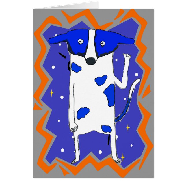 Blauer Hund aus dem Weltraum (Vorne)