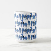Blauer-Hund-Hintern-Muster Kaffeetasse (Mittel)