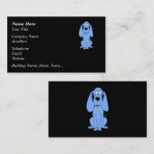 Blauer Hund. Hund. Visitenkarte (Vorne/Hinten)