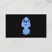 Blauer Hund. Hund. Visitenkarte (Rückseite)