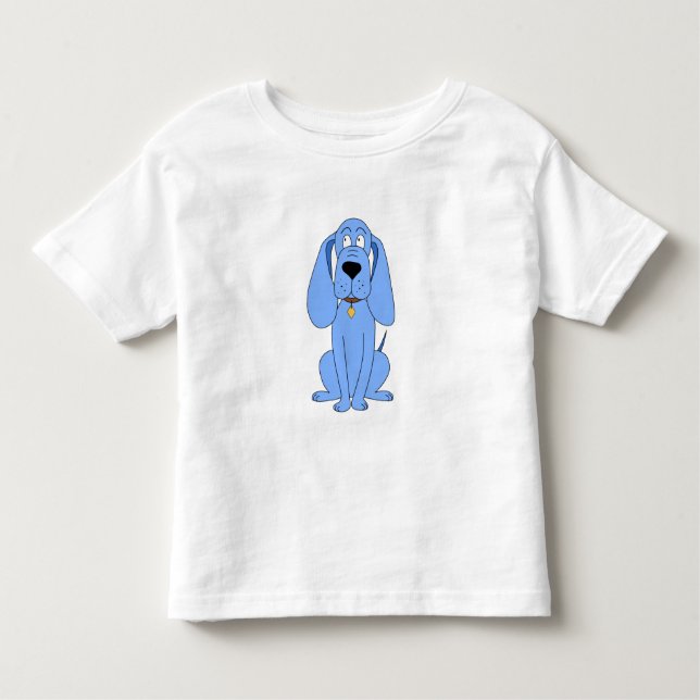 Blauer Hund. Jagdhund Kleinkind T-shirt (Vorderseite)