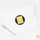 Blauer Hund Kostüm Hund Halloween Letzte Minute Mä Runder Aufkleber (Umschlag)