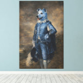 Blauer Hund Leinwanddruck (Insitu (Holzboden))