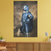 Blauer Hund Leinwanddruck (Insitu (Wohnzimmer))