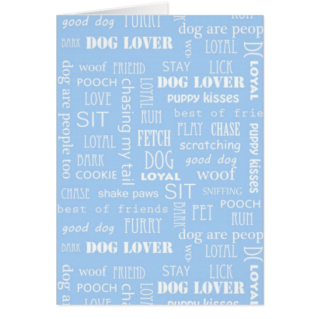 Blauer Hund Lover Redewendungen (Vorne)