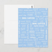Blauer Hund Lover Redewendungen Postkarte (Vorne/Hinten)