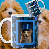 Blauer Hund Neues Jahr Kaffeetasse