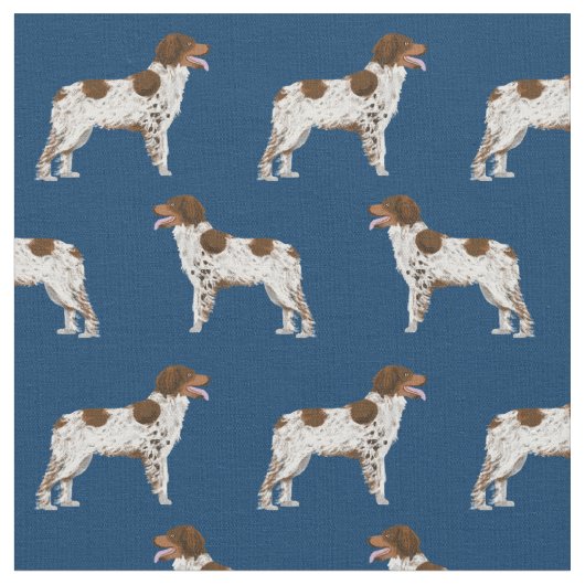 Blauer Hund Stoff (Nahaufnahme)