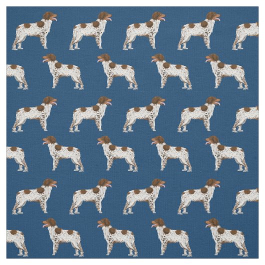 Blauer Hund Stoff (Muster)