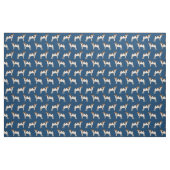 Blauer Hund Stoff (Fat Quarter (45,7 x 55,9 cm))