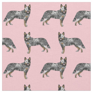 Blauer Hund Stoff