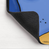 Blauer Hund und Orangefarbene Katzengewohnheit Mousepad (Ecke)