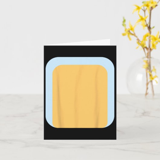 Blauer Hund Vater Familienkostüm zu Halloween Karte (Gelbe Blume)