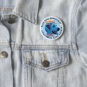 Blauer Hundedemokrat-Knopf Button (Beispiel)