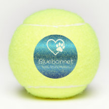 Blauer Hundename Tennisball 'werfen, apportieren,
