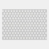 Blauer Hundepflasterpapier Flachblatt Set 3 Geschenkpapier Set (Vorderseite 2)