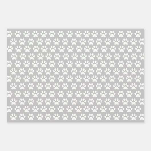 Blauer Hundepflasterpapier Flachblatt Set 3 Geschenkpapier Set (Vorderseite 2)