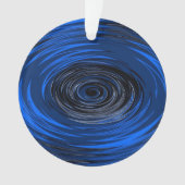 Blauer Hurrikan Ornament (Vorderseite)