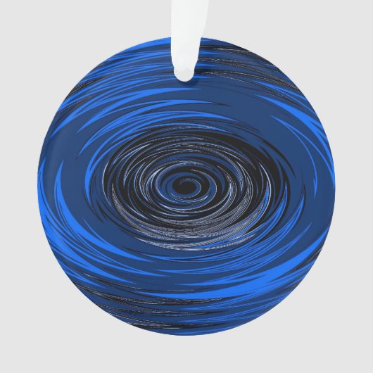 Blauer Hurrikan Ornament (Vorderseite)