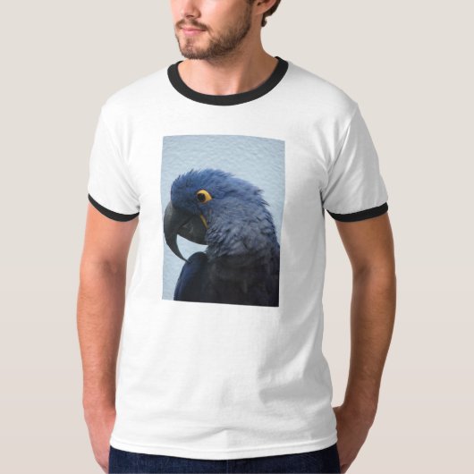 Blauer hyacyinth Macaw T-Shirt (Vorderseite)