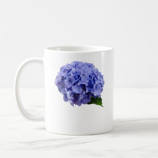 Blauer Hydrangea-Blumen-Frühlings-Sommer Kaffeetasse (Links)