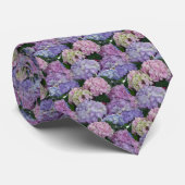 Blauer Hydrangea - Blumen-Krawatte Krawatte (Gerollt)