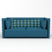 Blauer Hydrangea Blütenmuster Blumenmuster Kissen