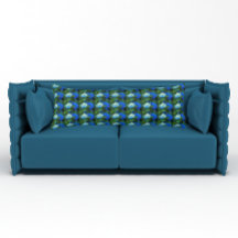 Blauer Hydrangea Blütenmuster Blumenmuster Kissen