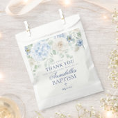 Blauer Hydrangea Botanische Taufe Dessert Geschenktütchen (Ausgeschnitten)