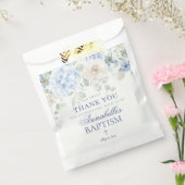 Blauer Hydrangea Botanische Taufe Dessert Geschenktütchen (Versiegelt)