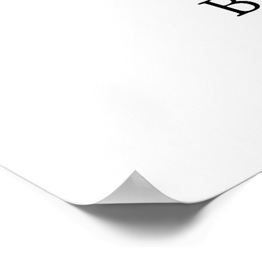 Blauer Hydrangea Brautparty Begrüßungszeichen Poster (Ecke)