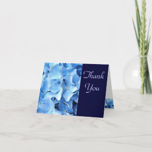 Blauer Hydrangea danken Ihnen Karte 4