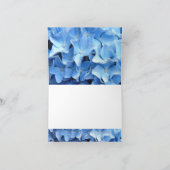 Blauer Hydrangea danken Ihnen Karte 4 (Innenseite)