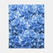 Blauer Hydrangea Fleecedecke (Vorderseite)