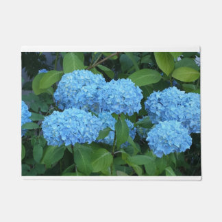 Blauer Hydrangea Fußmatte