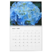 Blauer Hydrangea-Garten-Kalender-mit Kalender (Mär 2027)