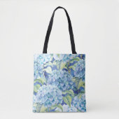 Blauer Hydrangea gehen überall Tasche (Vorderseite)