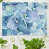 Blauer Hydrangea Handtuch (Gefaltet)